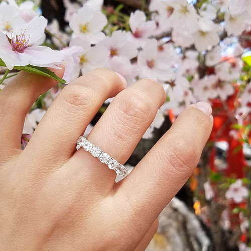 大きいサイズも♡】4㎜エタニティリング【7号～20号まで幅広い