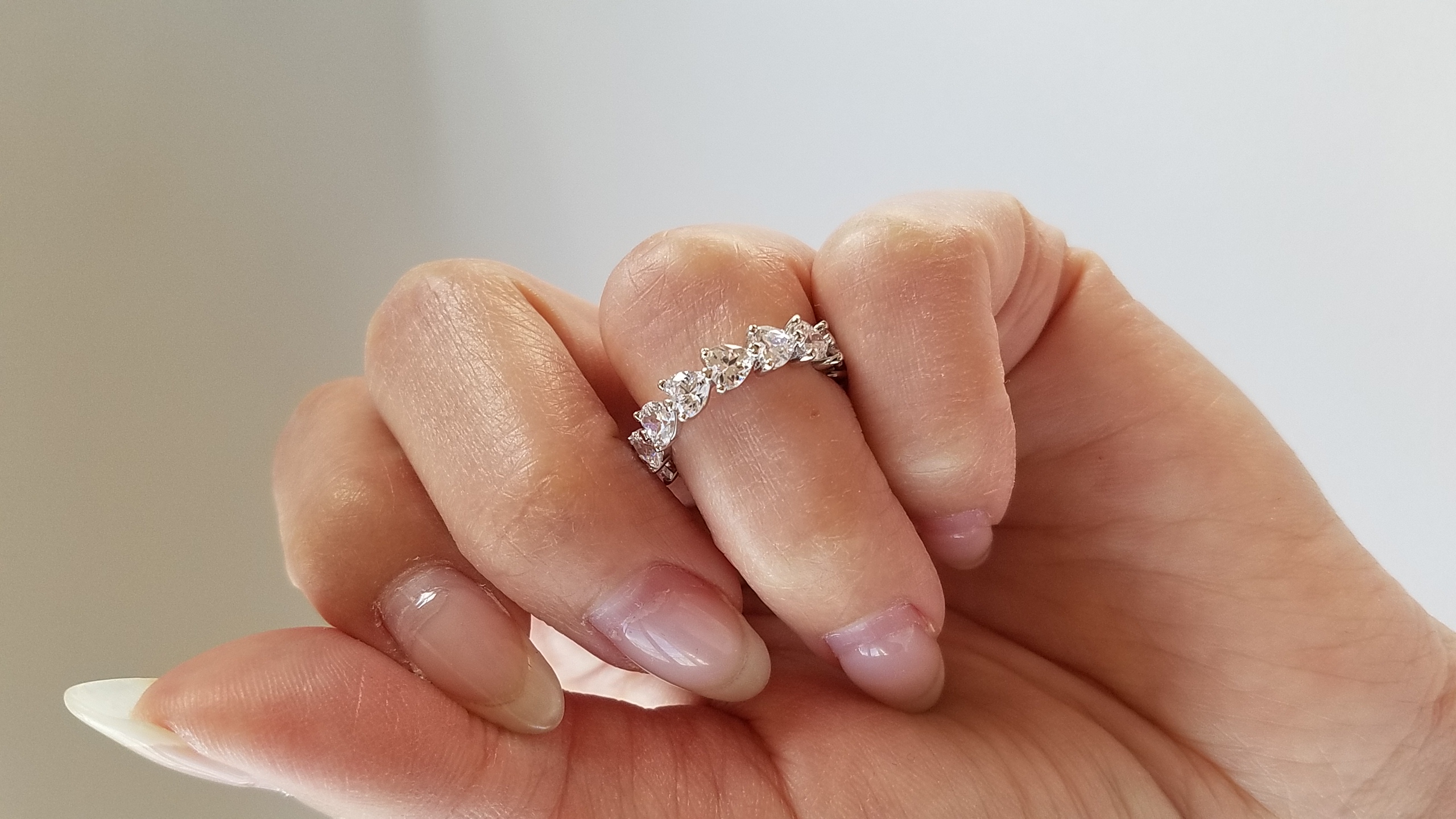 ハーフエタニティリング7号サイズ ハーフエタニティリング7号サイズ