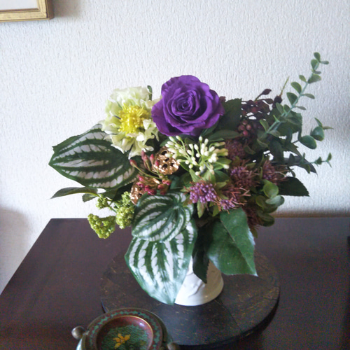 秋の仏花 アートフラワー mitsuko.az 通販 10259069｜Creema(クリーマ)