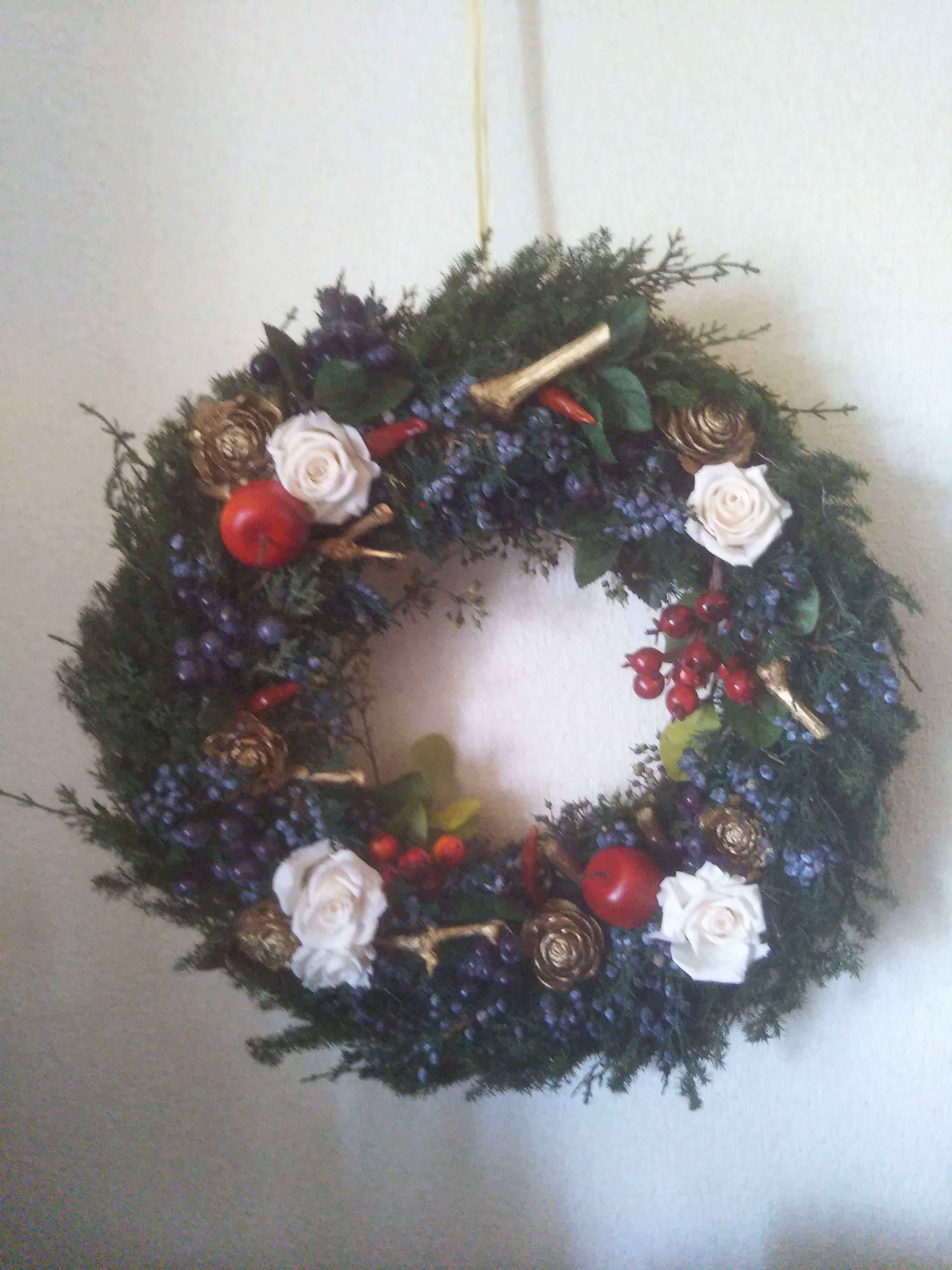 思い出のクリスマスリース