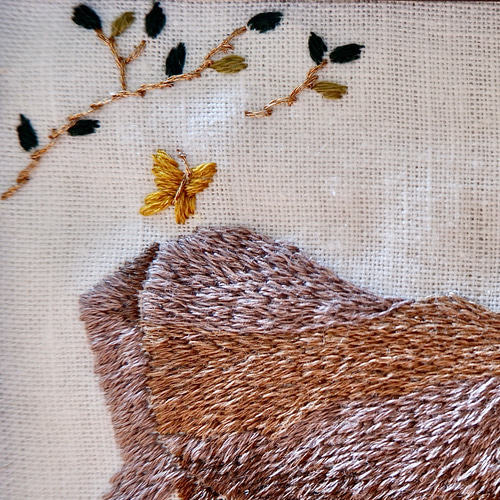 刺繍額縁「小鹿と初夏」 絵画 debby's house 通販 12302901