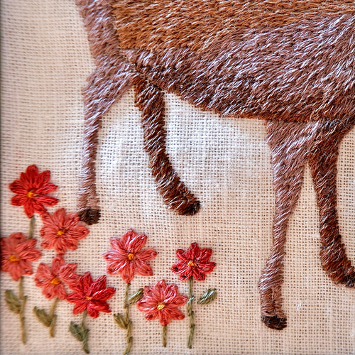刺繍額縁「小鹿と初夏」 絵画 debby's house 通販 12302901