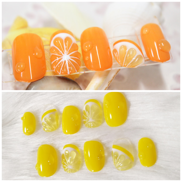 はちみつれもん様ご確認用☆オーダーネイルチップ はちみつレモン