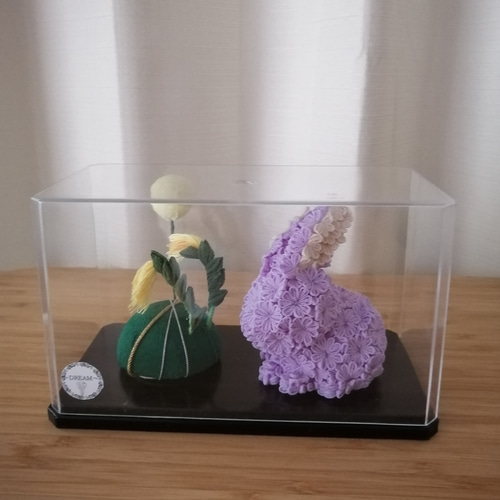 月とうさぎ 和小物 秋の飾り 中秋の名月 うさぎのオブジェ