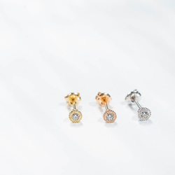 Verseau -Pierce-◇K18WG×Diamond 0.03ct 0.5pair 2枚目の画像