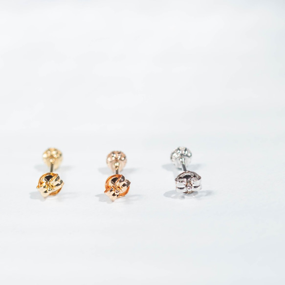 Verseau -Pierce-◇K18YG/K18PG×Diamond 0.03ct 0.5pair 3枚目の画像