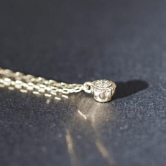 Verseau -Necklace-◇K18WG×Diamond 0.03ct 2枚目の画像