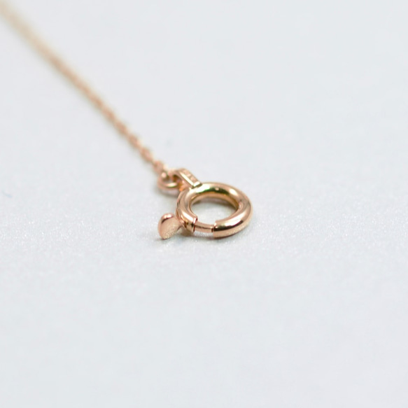 Verseau -Necklace-　◇K18PG×Diamond 0.03ct 5枚目の画像