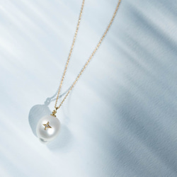 La Robe De La Mer-necklace-◇南洋パール×K18YG/PG×Diamond 0.007ct 1枚目の画像