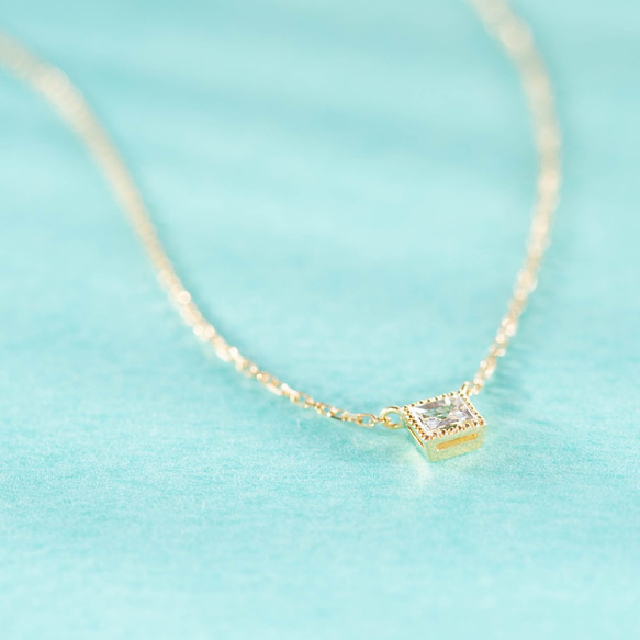 "One of a Kind" Buguette Cut Diamond Necklace 0.157ct 1枚目の画像