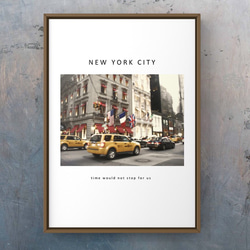 ポスター　A4  ニューヨーク　街並み　写真　アートポスター　インテリア　海外インテリア　おしゃれ 1枚目の画像