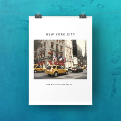 ポスター　A4  ニューヨーク　街並み　写真　アートポスター　インテリア　海外インテリア　おしゃれ 2枚目の画像
