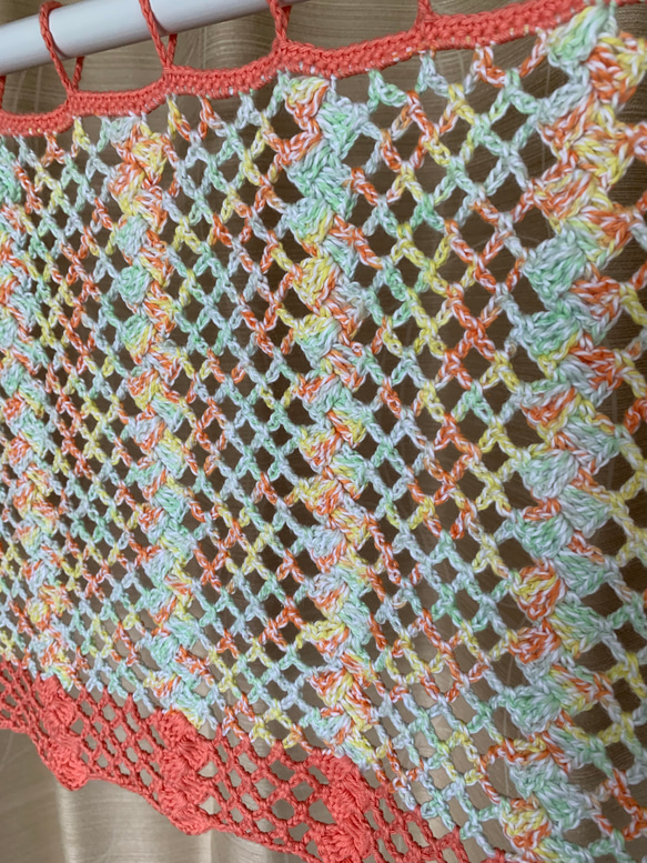 手編みカフェカーテン 9枚目の画像
