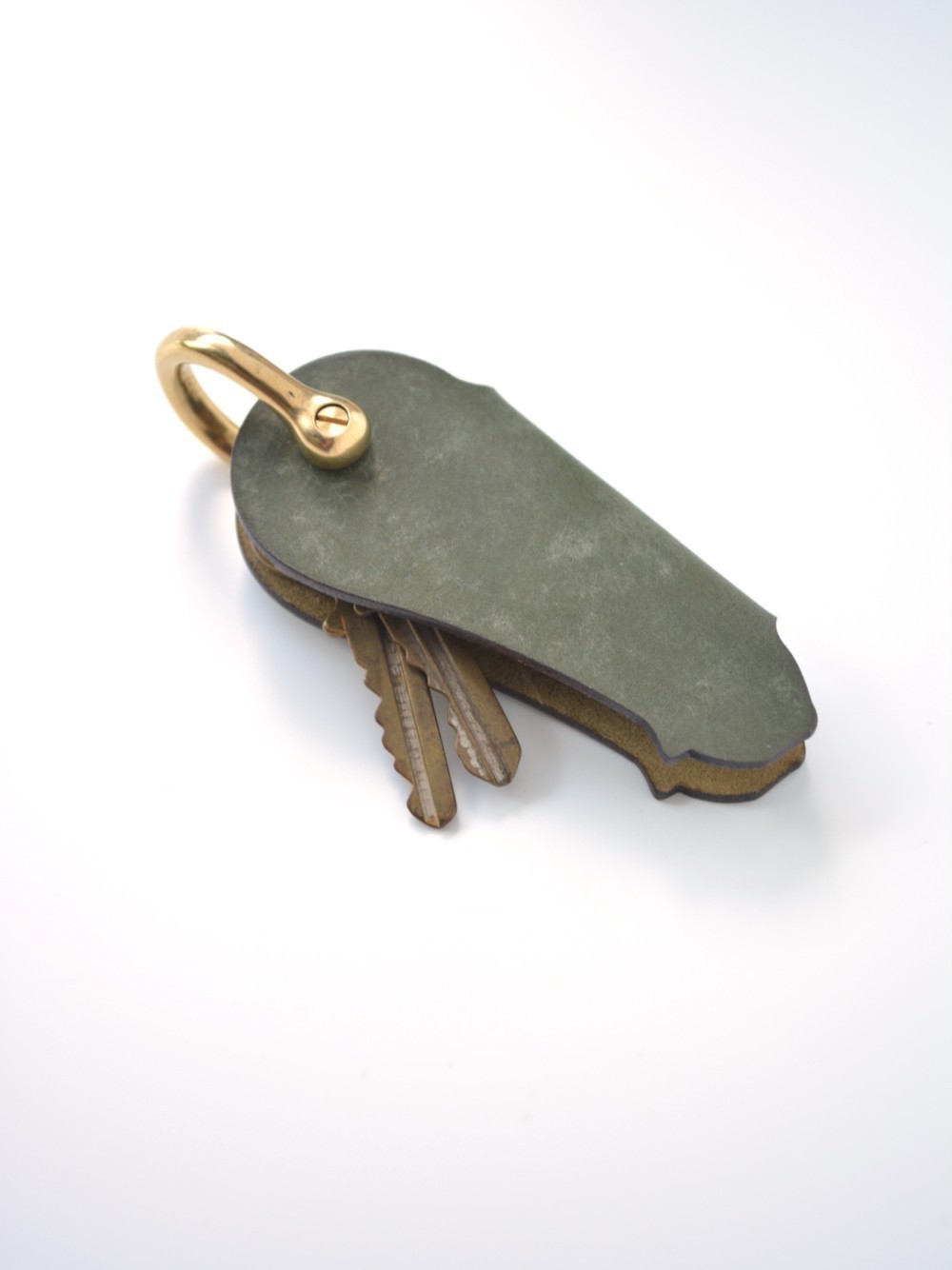 CHOTTO NEKO キーケース 本革 レザー 真鍮 ミケネコ [猫所]