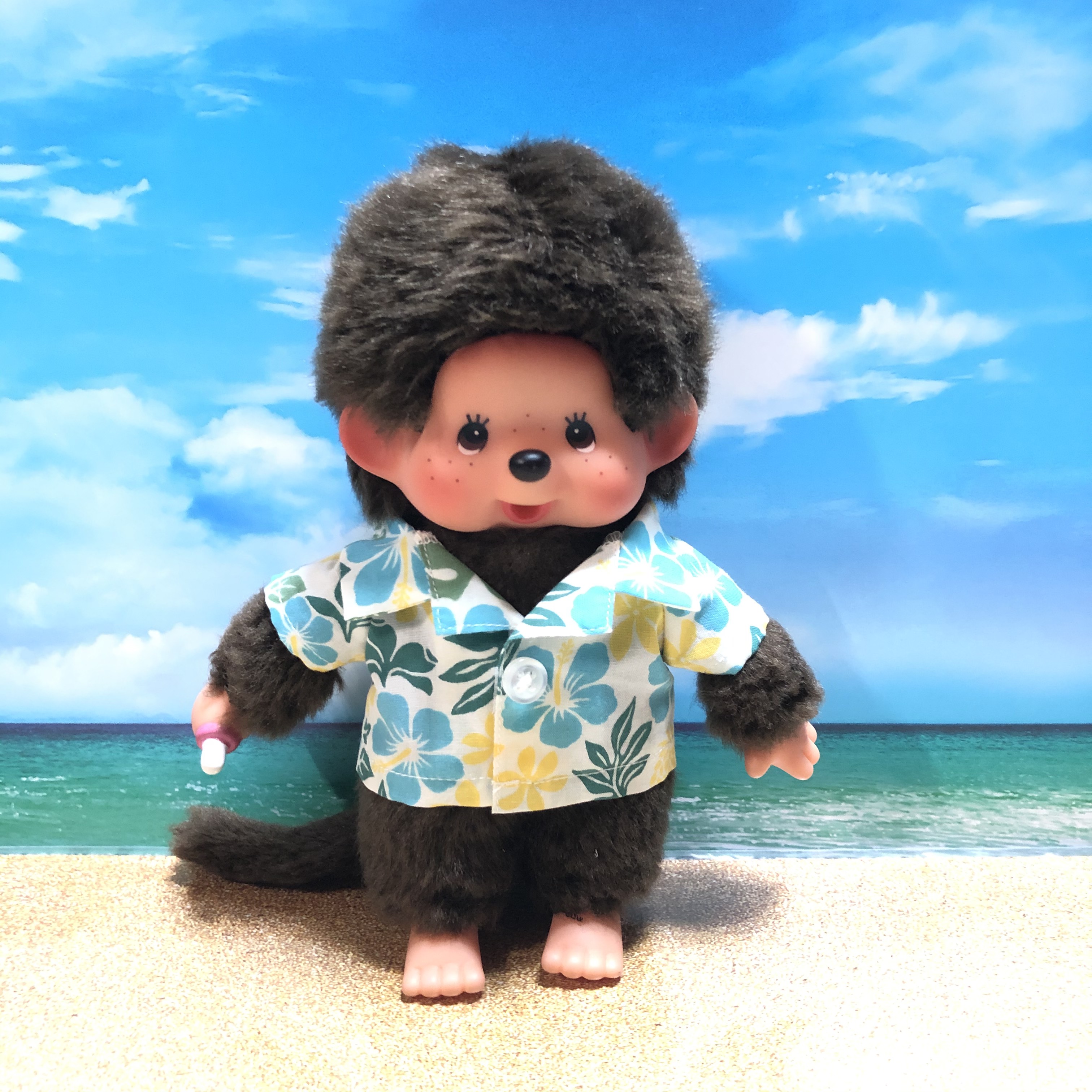 セキグチ「ハワイアン」モンチッチS アロハシャツ レトロふたご