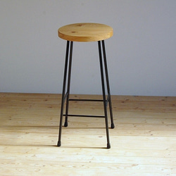 高さが選べるハイスツール アイアン ironstool(high) 鉄/ウッド