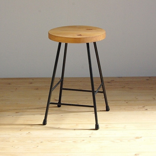 アンセム　アイアン×ウッド　スツール　スピンチェア 高さが選べるスツール アイアン ironstool 鉄/ウッド 椅子 椅子