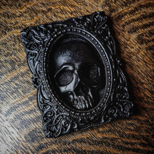 ゴシックスカルフレームオーナメント/スカル/オーナメント/レトロ