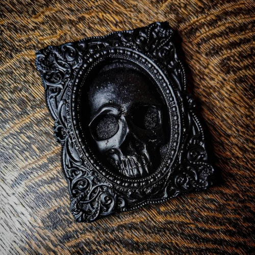 ゴシックスカルフレームオーナメント/スカル/オーナメント/レトロ
