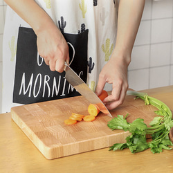ブナ材縦まな板無垢キッチン家庭用レストランまな板厚切り包丁 2枚目の画像