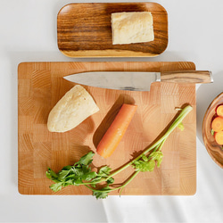 ブナ材縦まな板無垢キッチン家庭用レストランまな板厚切り包丁 4枚目の画像