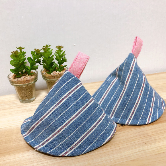 小鳥の鍋つかみ ≪2個セット≫ とり柄（グリーン＆オレンジ