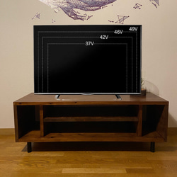 あなただけのテレビボード テレビ台 ショートサイズ 1100×400×400mm 7枚目の画像