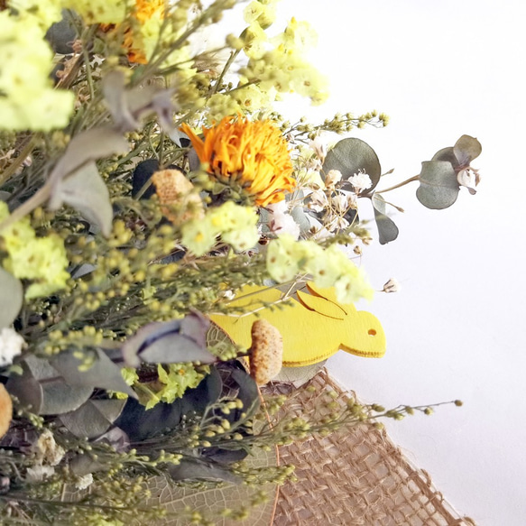 カスタマイズ"もり"だくさんブーケ　森のお花屋さん　フランネルフラワー 7枚目の画像