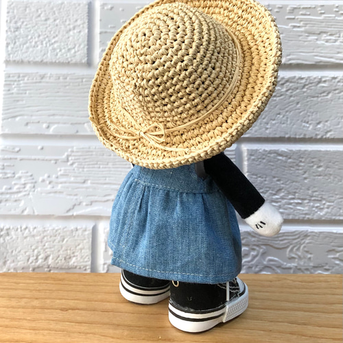 最新な 受注制作 】ぬい撮りに！ミニサイズ夏帽子【 ナチュラル その他
