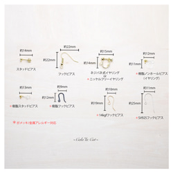 【送料無料】フープ＆スティックの揺れフックSV925ピアス (樹脂ノンホールピアス / ニッケルフリー) 4枚目の画像