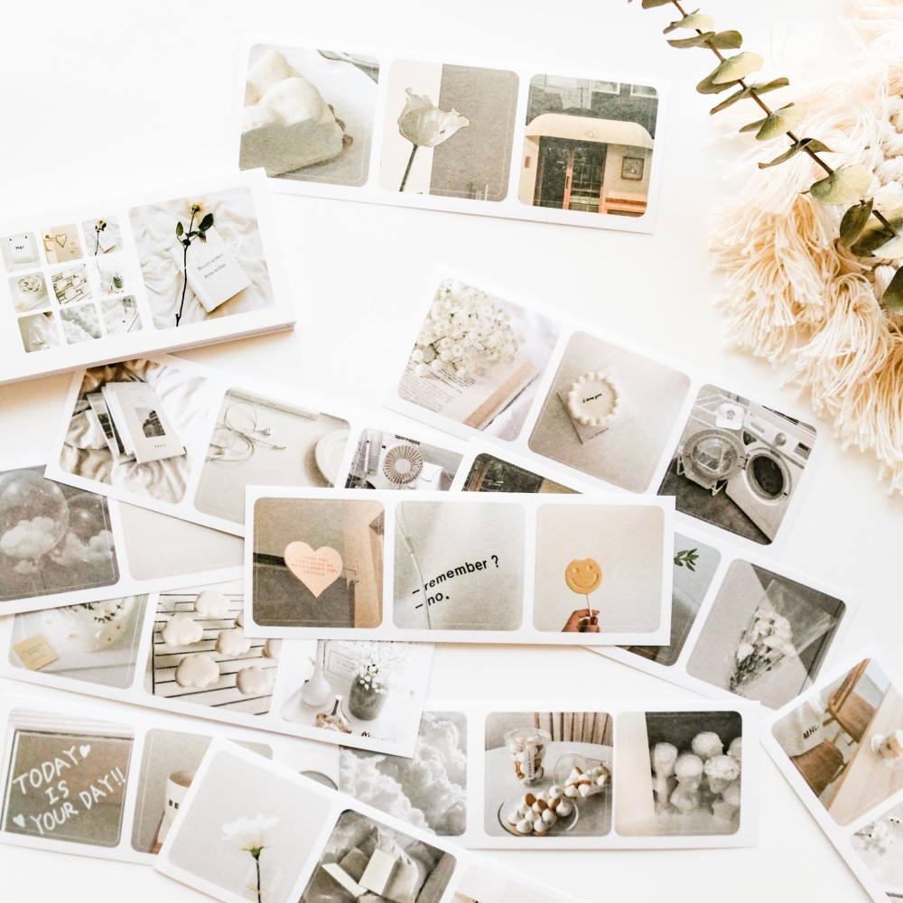 コラージュシート A6素材シートLove Blooms 三種