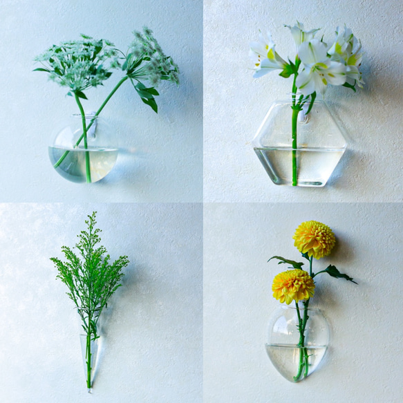 地震に強い！倒れない花瓶【フック付き 壁かけ花瓶】 6枚目の画像