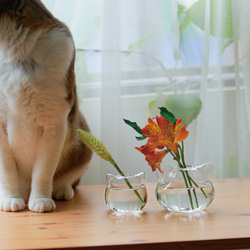 【Creema特集掲載】雑誌『ねこ日和』『リンネル』掲載『ねこの親子花瓶』 13枚目の画像