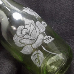 グラスリッツェン　蓋つきミルク瓶　薔薇 7枚目の画像