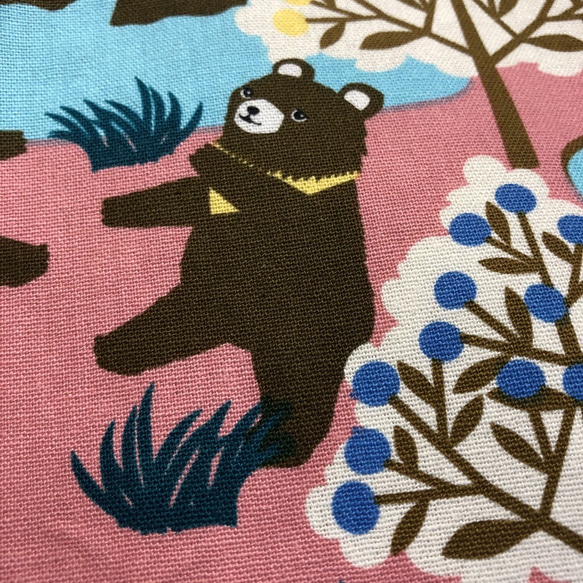 森林的小熊/手提肩背袋/粉色 第2張的照片