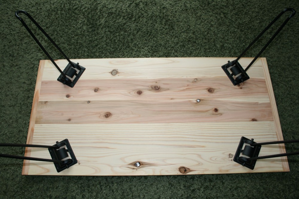 [sale]杉の無垢材を使った折り畳みテーブル（ナチュラル） 3枚目の画像