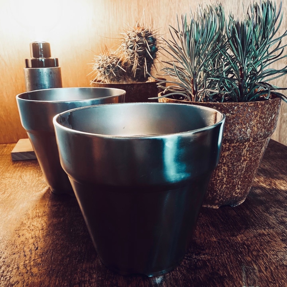 サビる鉄の植木鉢 1個 5号サイズ 一輪挿し・花瓶・花器 hachiya