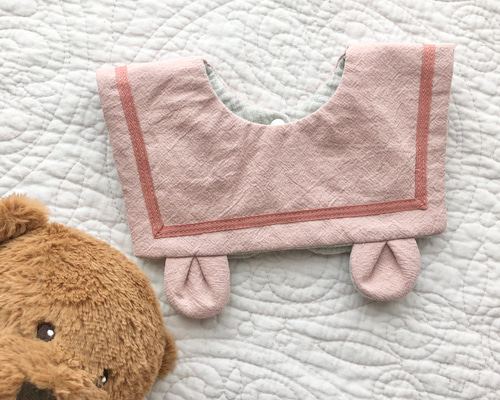 くまさんお耳のセーラーカラースタイ　ハンドメイド 1_6d62efa01a838d3a28f6e5620524