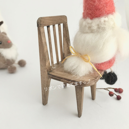 サンタさんとトナカイさん 〜クリスマスの夜に〜 羊毛フェルト Paruku