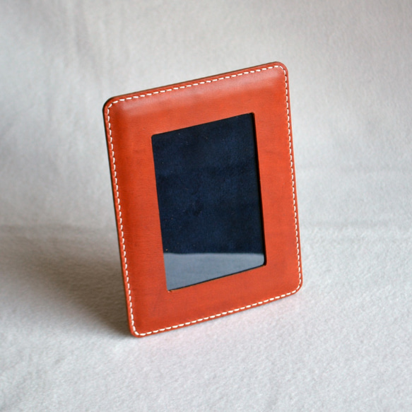 本革製フォトフレーム L版サイズ(001) フォトフレーム・写真立て
