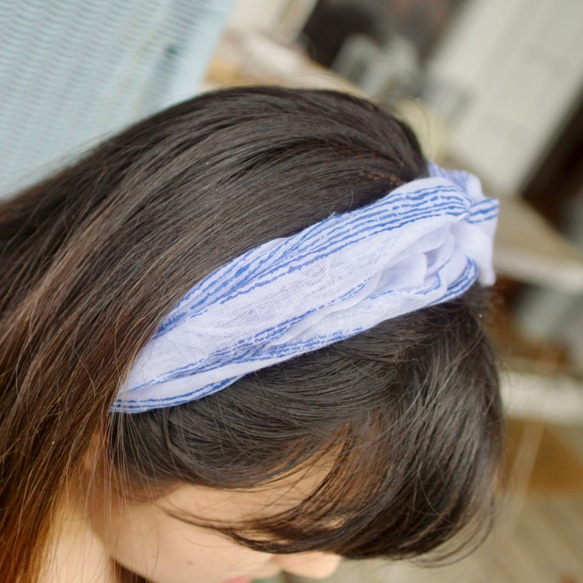 ⚓️ "Santorini" Hairband (サントリーニ・ヘアバンド)  2枚目の画像