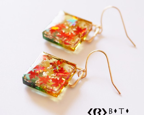 ゾウ　レジンヘアゴム　秋の空紅葉 ゾウ レジンヘアゴム 秋の空紅葉 - メルカリ