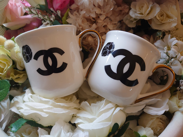 ペア シャネルマグカップ（受注製作） マグカップ megu 通販 12711080