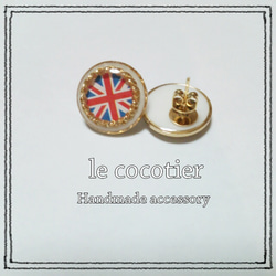 [NEW] flag ピアス<british> 1枚目の画像