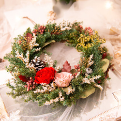【經典】日本永生花 不凋聖誕花圈 花環 佈置擺飾 / 儀式感禮物 第8張的照片