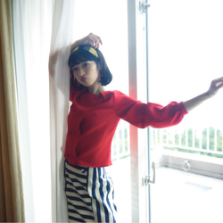 「plein soleil」retro blouse lorna 1枚目の画像