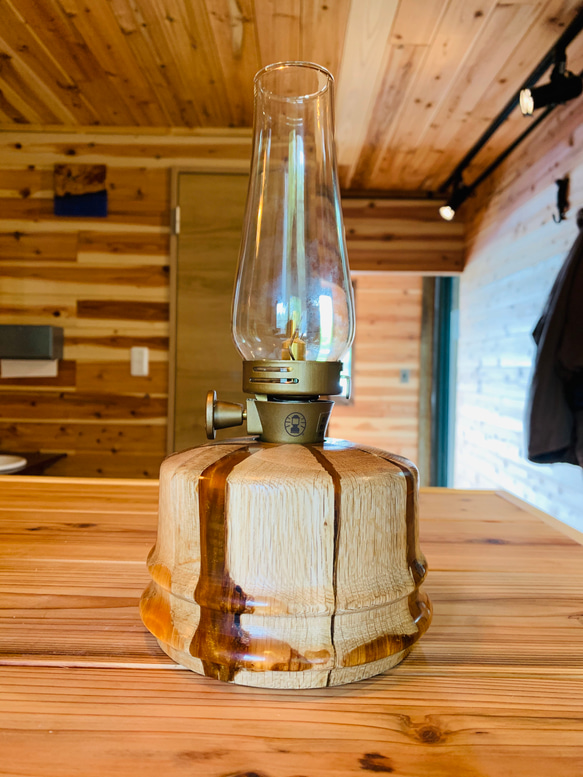 一点物 コールマンルミエールランタン用ウッドレジンOD缶カバー その他