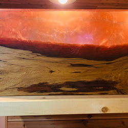 屋久杉　リバーテーブル　レジンテーブル　天板　棚板　飾り棚 8枚目の画像