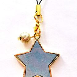 (クリスマス限定）大きな星㏌メリークリスマス　キーホルダー 3枚目の画像