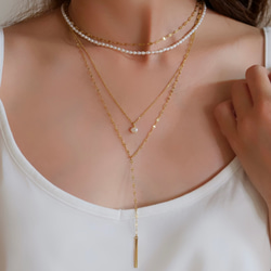 バロックパール　ライスパール　チョーカー　ネックレスbaroque Pearl necklace kiitos 5枚目の画像